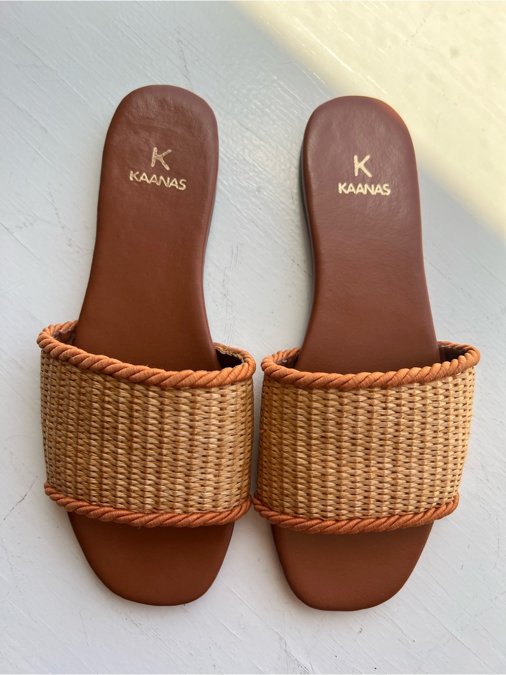 Kaanas Azurita Slide Sandals, 8